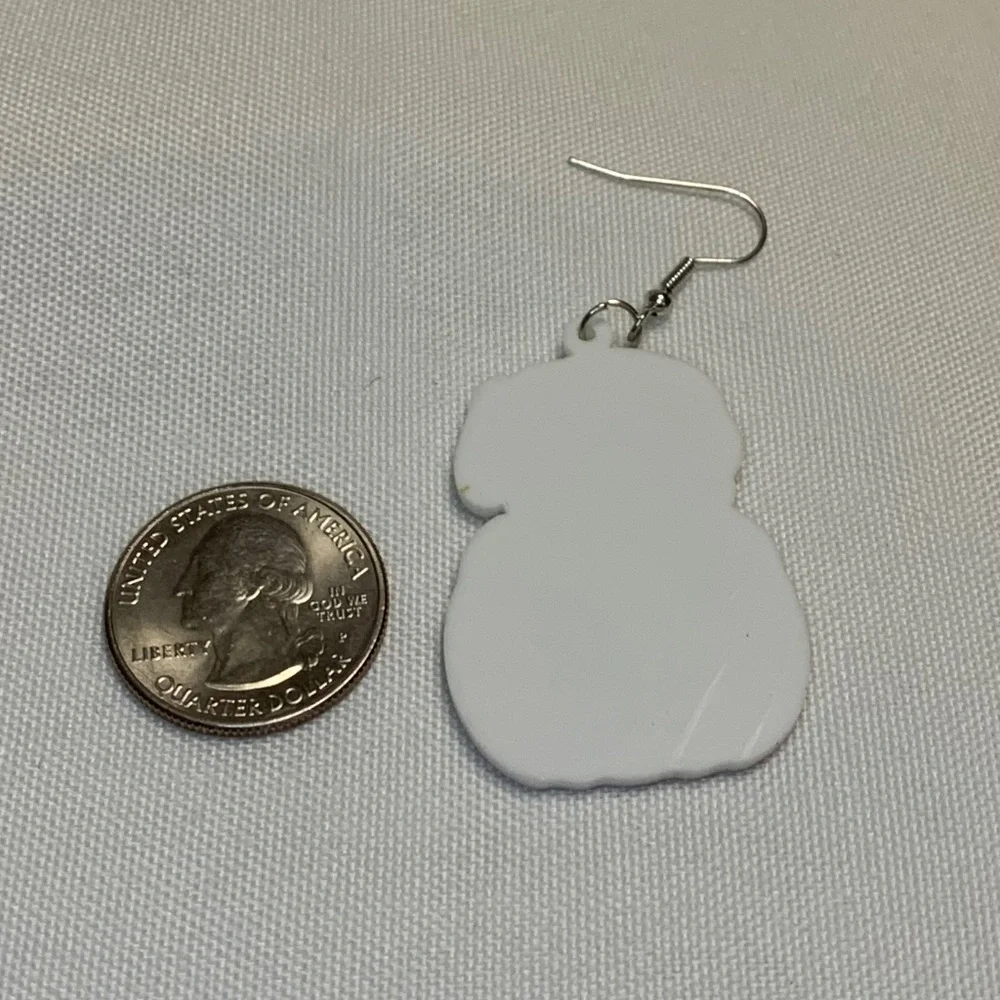 NWT! Adorable Acrylic Retro Design Skeleton and Pumpkin Halloween Earrings!